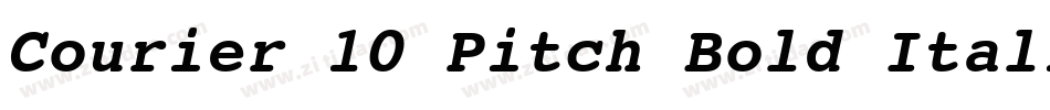 Courier 10 Pitch Bold Italic BT字体转换